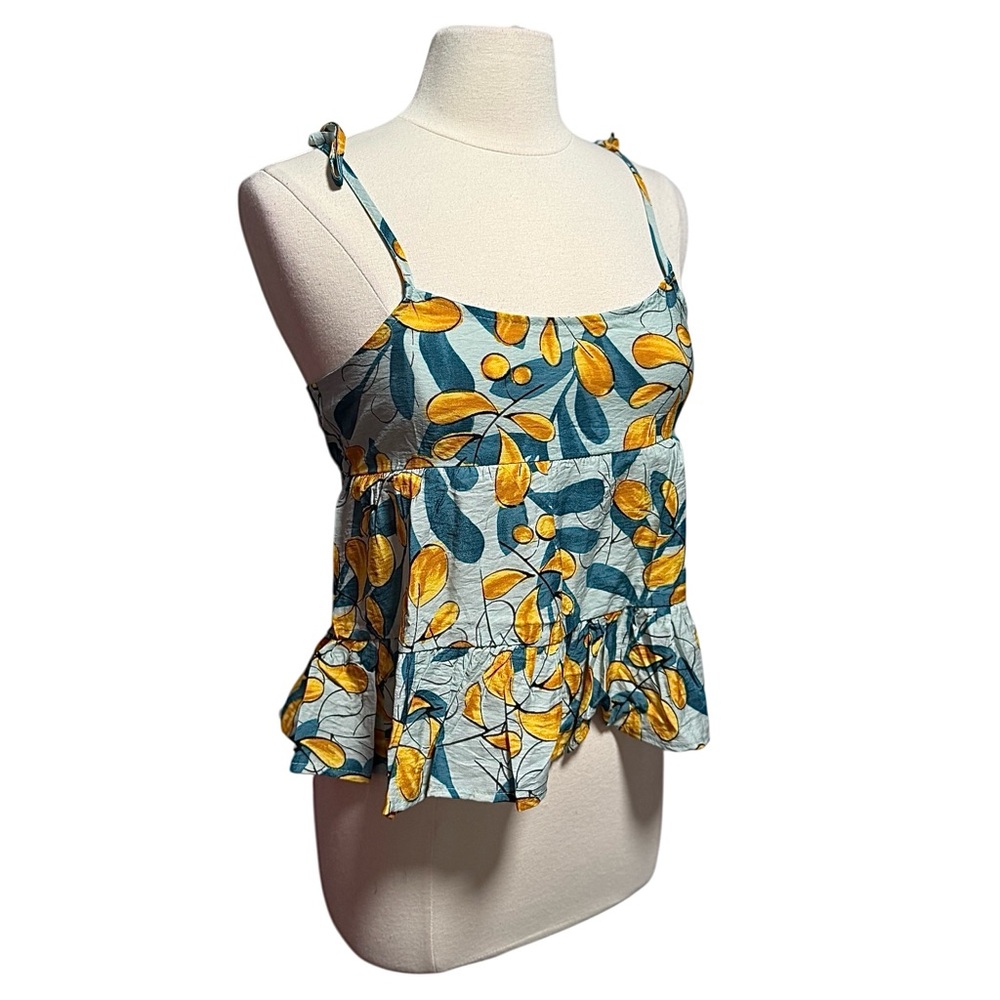 Anthropologie Mine Sleeveless Tiered Lightweight Ruffle Tank Size Small NWOT